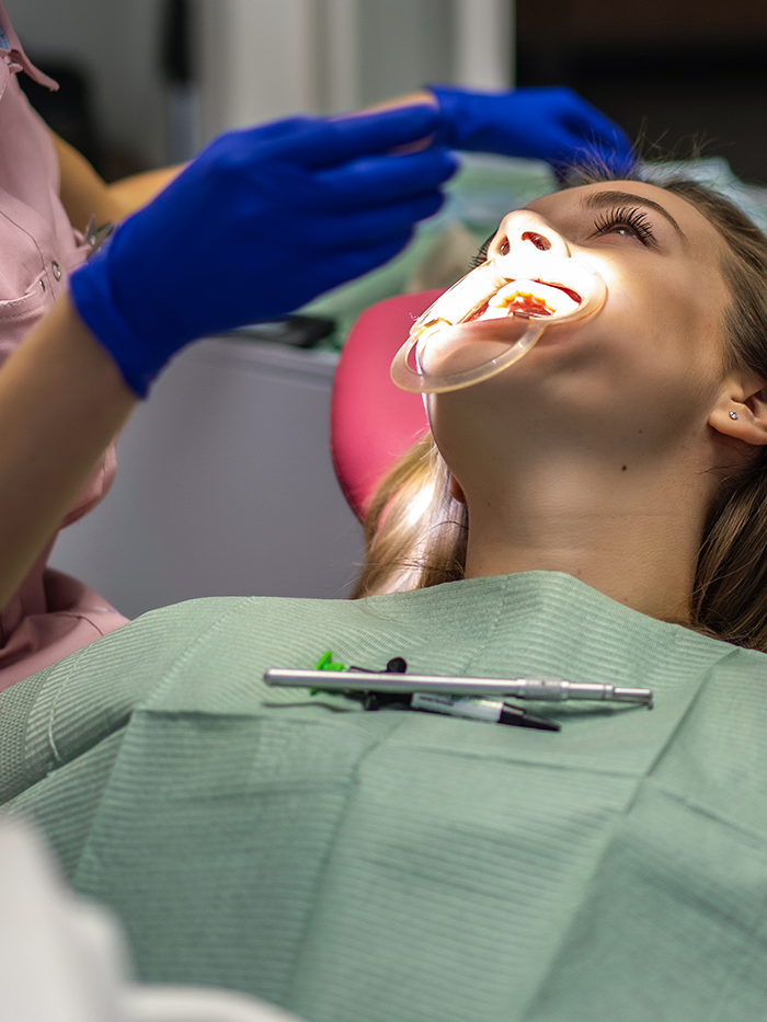 Patient with confident smile